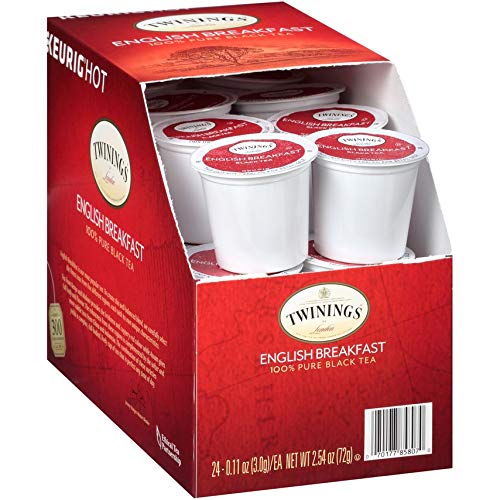 Twinings of London Irish Breakfast/English Breakfast Tea K-Cups for Keurig-24 Count-2 Pack