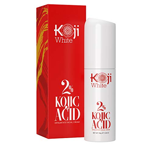2% Kojic Acid Facial Cream - Natural Skin Lightening for Hyperpigmentation, Dark Spots, Scars, Discoloration, Melasma, Freckle & Brightening Face Moisturizer 1.06 Fl. Oz