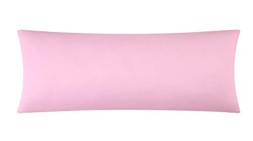 Evolive Ultra Soft Microfiber PillowcasesEvolive Ultra Soft Microfiber Body Pillow Cover/Pillowcases 21"x54" with Hidden Zipper Closure (Pink, Body Pillow Cover 21"x54")