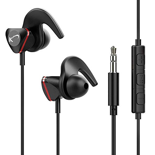 Earphones in-Ear Earbuds - Headphones Headset with Microphone and Volume Control for Android, Computer, ps4 (Full Size)