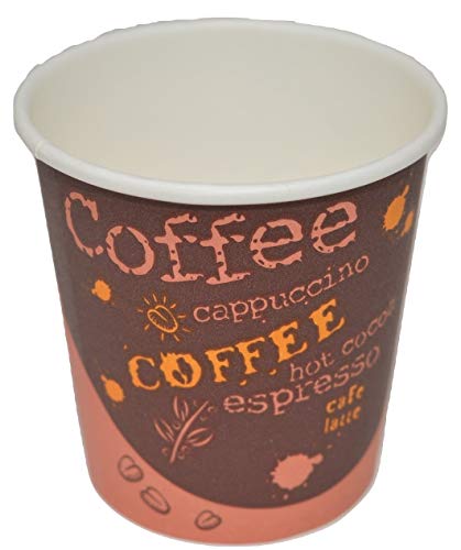 Disposable Espresso Coffee Cups - 4 Ounce - Design To Go Hot Cup - The Perfect Solution For Sampling And Enjoying Hot Drinks - 200 Count