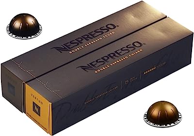 Book Cover Nespresso VertuoLine Double Espresso (2.7 ounce) Variety, Chiaro and Scuro, 20 Capsules