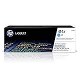 HP 414X Cyan High-Yield Toner Cartridge | Works with Color LaserJet Enterprise M455dn, MFP M480f, Pro M454, MFP M479 Series | W2021X