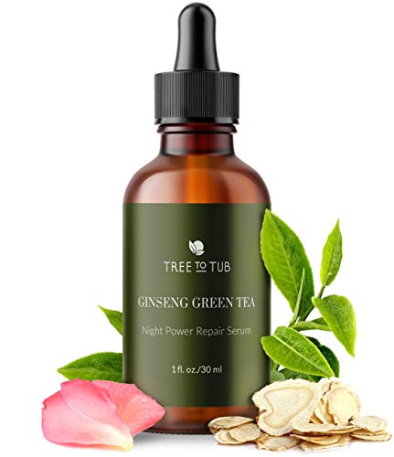 All-In-One Anti Aging Night Serum for Sensitive Skin by Tree To Tub - Hydrating Anti Wrinkle Serum for Face with the NEW Retinol (HPR), Vitamin C, Hyaluronic Acid, Glycolic Acid, Aloe, Tea Tree 1oz