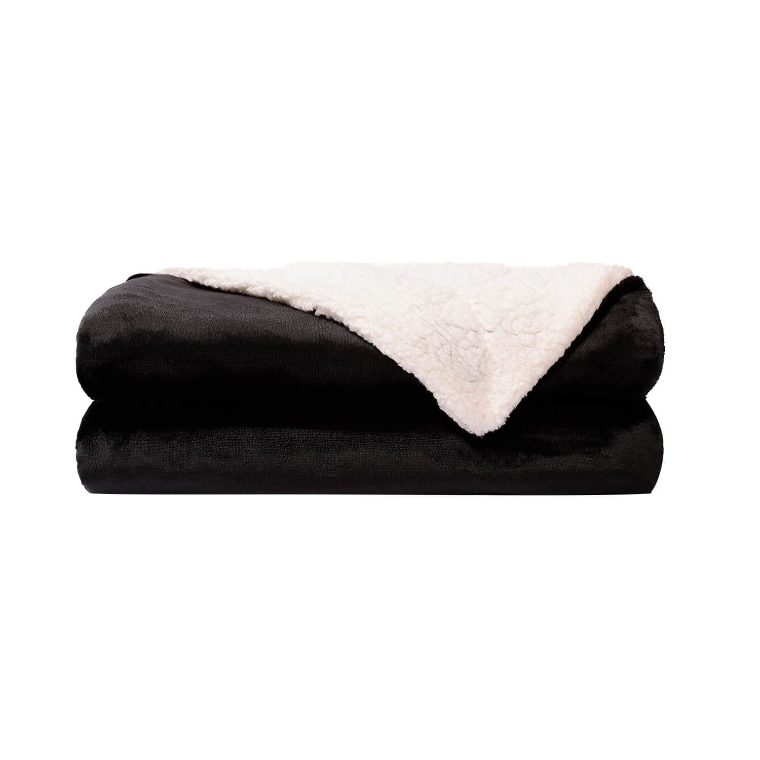 NANPIPER Throw Blanket Sherpa Flannel Blankets Soft Fuzzy Plush Fleece Microfiber for Bed/Couch (60"x80",Princess Blue)