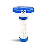 Floating Chlorine Tablet Dispenser for Small Pools, Spas, & Hot Tubs - Holds 1" Bromine or Chlorine Tablets for Effective Sanitation - Hot Tub Chlorine Floater with 13 Flow Control Settings