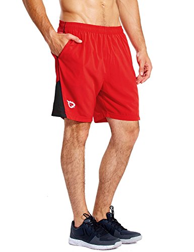 BALEAF Men's 7'' Athletic Running Shorts Quick Dry Mesh Liner Back Zip Pocket