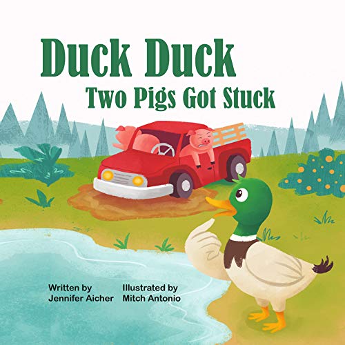 Book Cover Duck Duck: Two Pigs Got Stuck