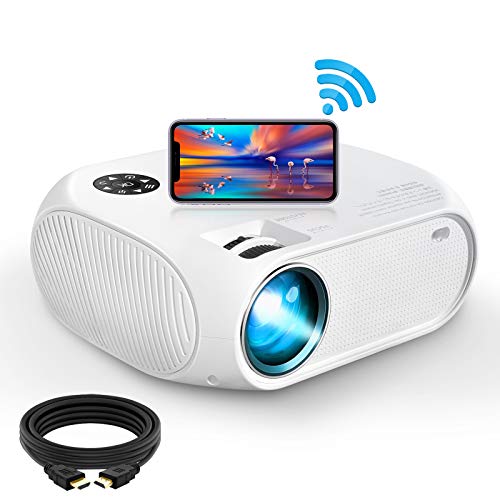Movie Projector, iBosi Cheng Mini Home Theater Video Projector Support Full HD 1080P and 300'' Display, Compatible with TV Stick/HDMI/iPhone/Laptop