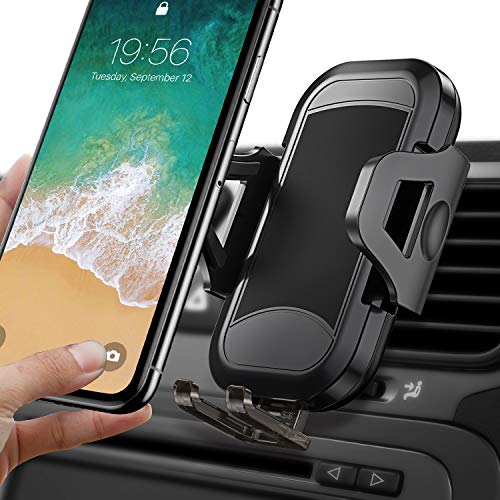 itaomi [German Tech Guarantee] Air Vent Car Phone Mount, Universial Smartphone Cell Phone Holder Compatible with iPhone Xs XS Max XR X 8 8+ 7 7+ SE 6s 6+ 6 5s 4 Samsung Galaxy S10 S9 S8 etc