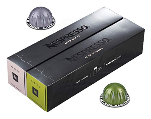 [European Version] Nespresso VertuoLine Alto XL (14 ounce) Variety, Intenso and Dolce, 20 Capsules