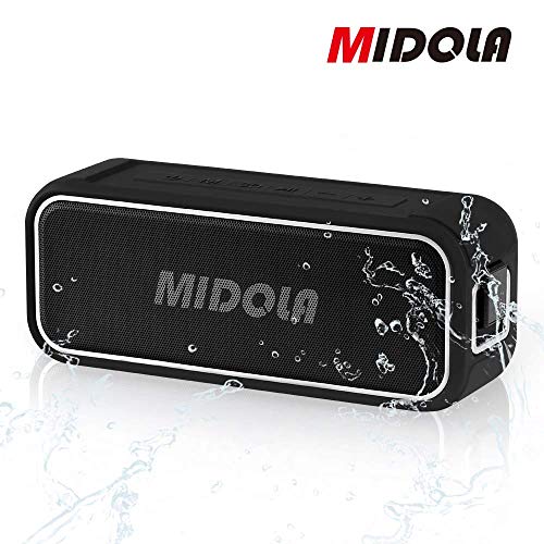 Bluetooth Speaker, MIDOLA T8 HiFi Dual-Drive Wireless Speaker, IPX7 Waterproof, 24-Hour Playback Time Stereo Pairing, 40W Portable Suitable for Outdoor, Family, Travel, Hiking, Camping, Beach
