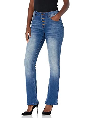 luvamia Women's Ripped Flare Bell Bottom Jeans Pants Retro Wide Leg Denim Pants