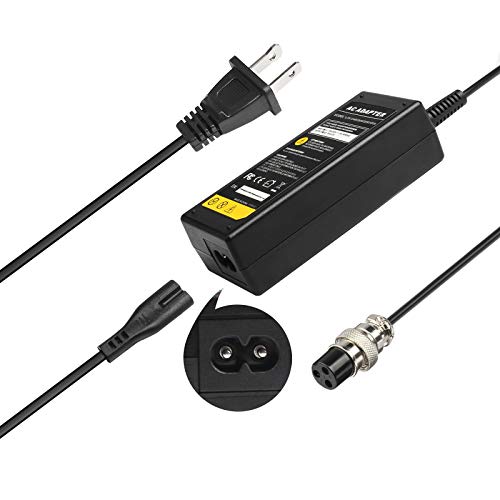 48W 24V 2A Power Charger 3-Prong Inline Connector for Razor E100 E125 E150 E200 E300 PR200 MX350,Razor Pocket Mod,Razor Dirt Quad,Turbo 350 EG