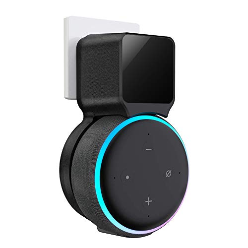 Echo Dot Wall Mount Holder, Echo Dot Mount 3rd Generation Space-Saving Accessories for Dot (3rd Gen) Smart Speakers, Clever Echo Dot Accessories with Built-in Cable Management Hide Messy Wires