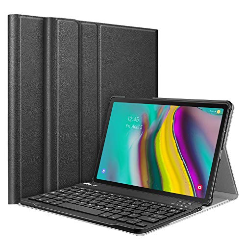 Fintie Keyboard Case for Samsung Galaxy Tab S5e 10.5 2019 Model SM-T720(Wi-Fi) SM-T725(LTE) SM-T727(Verizon/Sprint), Slim Lightweight Stand Cover w/Detachable Wireless Bluetooth Keyboard, Black