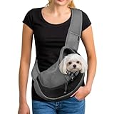 YUDODO Pet Dog Sling Carrier Breathable Mesh Travel Safe Sling Bag Carrier for Dogs Cats