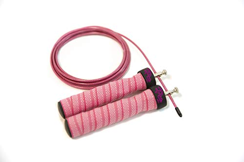 HEALTHYMODELLIFE Weighted Jump Rope - Adjustable Jump Rope Cable with Iron Weights and Carrying Bag - Ergonomic Non-Slip Handles - Perfect for Crossfit, Home Gym, Or Recreation