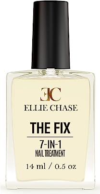 Ellie Chase 7 in 1 Nail Treatment 0.5 oz Contains Peptides, Vitamin E, Violet Extract, Oils, Amino Acids, Hexanal â€“ hydration, nutrition, strength, smoothing, hardening, protection, shine