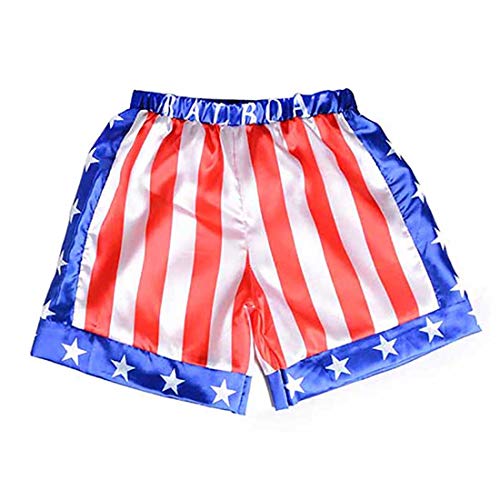 Classic Boxing Champion Costume Boxer Role Play Halloween Fancy Dress (Hooded Boxing Set/Only Boxing Shorts)
