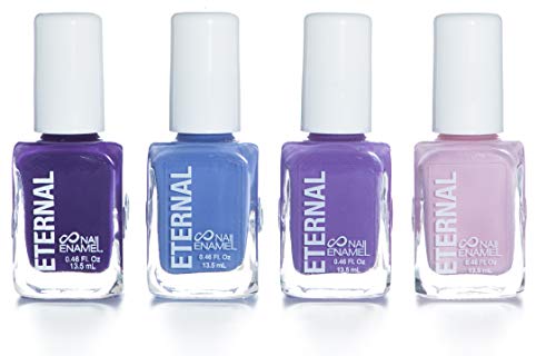 Eternal 4 Collection - 4 Pastel Nail Polish Set: Long Lasting, Quick Dry, Shiny Finish (Hola Bonita)