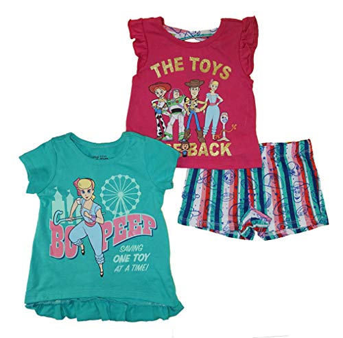 Book Cover Toy Story 4 Little Girls' Three-Piece Short Set