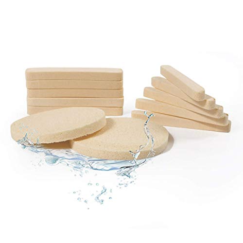 Facial Sponge Compressed,PVA Professional Makeup Removal Wash Round Face Sponge Pads Exfoliating Cleansing for Women