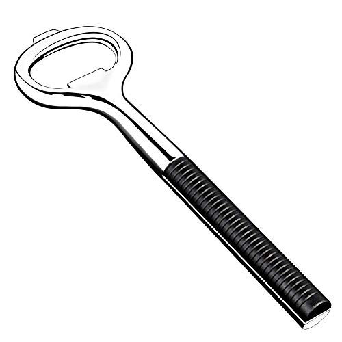 Bartender Bottle Opener - Heavy Duty Stainless Steel Beer Bottle Cap Openers, Solid Easy to Use for Arthritic Hands by Huameilong