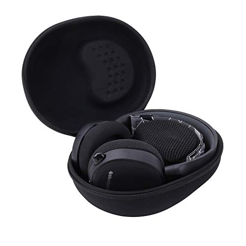 Aenllosi Hard Carrying Case for SteelSeries Arctis 3 5 7 All-Platform Wireless Gaming Headset (Black)