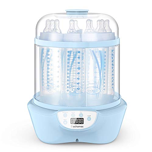 Elechomes Baby Bottle Sterilizer and Dryer, 5-in-1 Multifunctional 600W Electric Steam Sterilizer, Fit for 8-Ounce Dr Brown and Easy to Operate