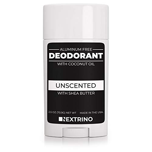 All Natural Aluminum Free Deodorant - Made in the USA with Coconut Oil & Essential Oils for Women and Men - Vegan, Non-GMO & Organic Ingredients (Unscented)