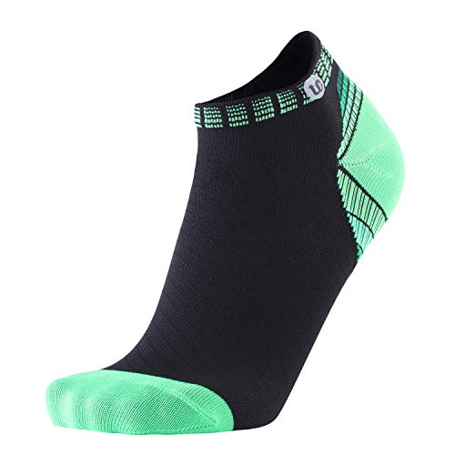 Compression Running Socks Athletic Anti-Blister No Show Low Cut Ankle for Men and Women Moisture Wicking - Multi - Medium