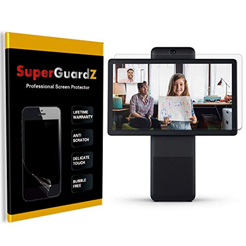 [2-Pack] for Facebook Portal Plus Screen Protector - SuperGuardZ, Ultra Clear, Anti-Scratch, Anti-Bubble [Lifetime Replacement] + 2 Stylus Pen