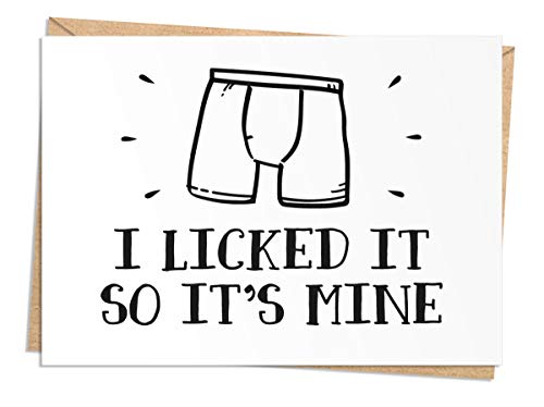 Seymour Butz Funny Birthday, Anniversary, or Valentine's Day Card - Naughty Card for Husband or Boyfriend