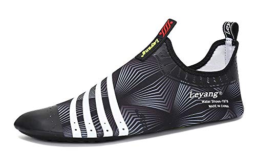 Leyang Womens Mens Kids Water Sport Shoes Beach Quick-Dry Barefoot Aqua Socks for Swim Yoga Aerobics Surf Boys Girls
