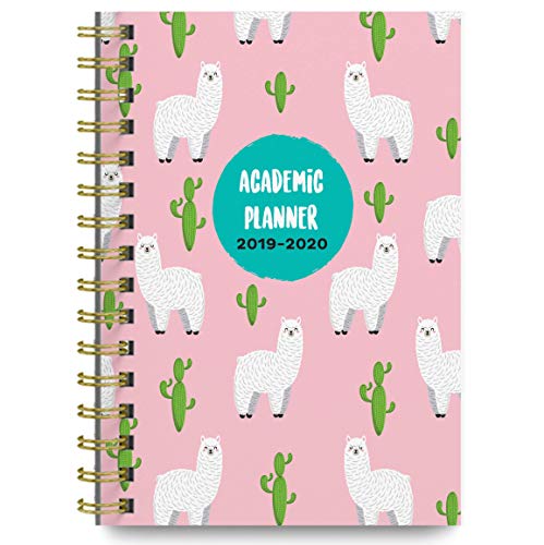 Bright Day Calendars Planners 2019-2020 Academic Year Day Planner Calendar Book - Weekly/Monthly Dated Agenda Organizer - (June 2019 - July 2020) - 6.25" x 8.25" - Llama (Soft Cover)