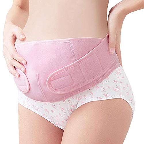 Pregnancy Care Back Brace - Maternity Pain Relief Belly Binder Support - Lumbar Abdominal Prenatal Breathable Belt - All Size Suitable Adjustable Gift for Pregnant Women
