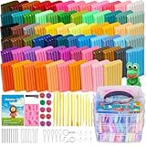 CiaraQ Polymer Clay Starter kit, Oven Bake Modeling Clay with Sculpting Tools, 70 Colors, 3.69 lbs