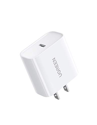 UGREEN 20W USB C Charger PD Fast Charger Block USB-C Power Delivery Wall Charger Adapter Compatible for iPhone 13/13 Mini/13 Pro/13 Pro Max/12 Pro Max/SE/11, Pixel, Galaxy S20 S10 S9, iPad Mini/Pro