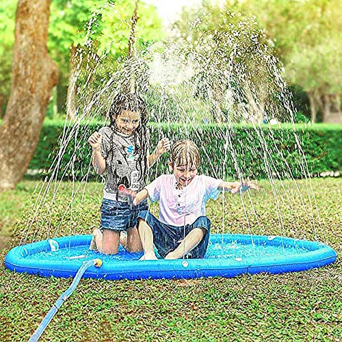 MeiGuiSha Outside Toys Sprinkler Mat Kids Water Toys Funny Water Toy Splash Mat Outdoor Sprinkler Pad for All Age Kids