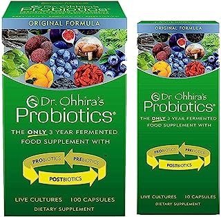 Dr. Ohhira's Probiotics, Daily, Original Formula, 100 Caps with Bonus 10 Capsule Travel Pack, No Refrigeration, Non-GMO