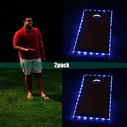 BLINNGO 36 LED Cornhole Board Lights Eco-Friendly, Weather Resistant LED Cornhole Lights for ACA Official Size Boards (4ft x 2ft)