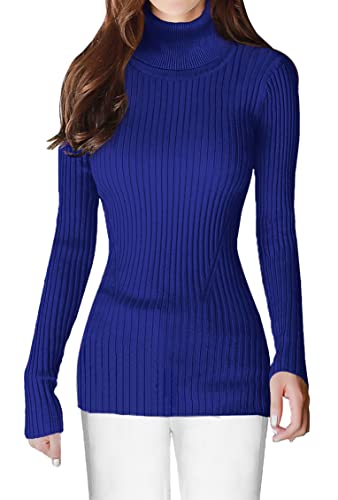 v28 Mock Neck Ribbed Sweaters for Women Cute Sexy Knitted Warm Fitted Fashion Pullover Sweater