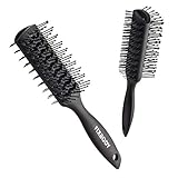 FIXBODY Vented Hair Brush, Double Sides, for Blow Drying, Styling and Solon for Men and Women, Added Extra Volume