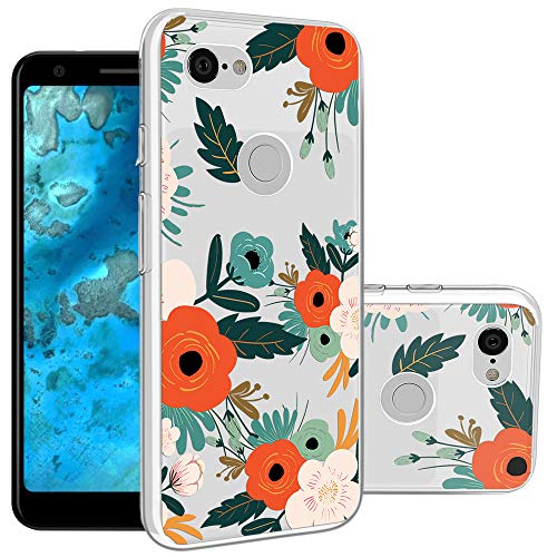 TOPNOW Google Pixel 3a Case, Shockproof Ultrathin Soft TPU Advanced Printing Pattern Cover Phone Case for Google Pixel 3a - Flowering