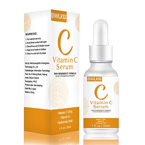 Vitamin C Serum with Hyaluronic Acid and Vitamin E Anti-Aging Moisturizing Face Serum for All Skin
