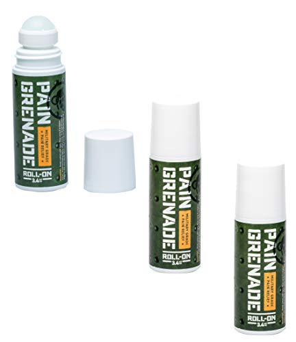 Pain Relief Gel by Pain Grenade - Hot and Cold Relief Cream for Back Pain, Sciatica, Sore Muscles, Arthritis- Military Grade with Arnica, Menthol, Camphor