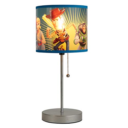 Toy Story Stick Table Kids Lamp with Pull Chain, Themed Printed Decorative Shade