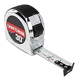 Craftsman Tape Measure, Chrome Classic, 30-Foot (CMHT37330S), 30-foot