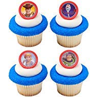 Book Cover 24 Toy Story 4 Toys Play Cupcake Rings Toppers Party Supplies